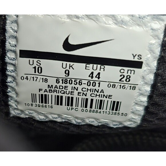 Nike Air Bakin Posite Shoes Mens Size 10 Triple Black Sneaker Boot 618056 001 main image 7